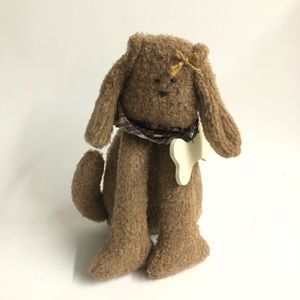 Stuffed Sitting Dog w country bandana
